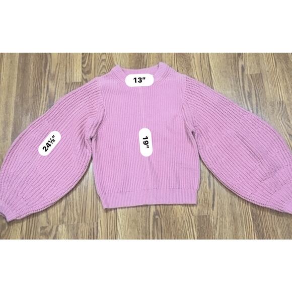 STAUD Pink Aura ribbed wool-blend sweater sz Medium - Picture 6 of 13